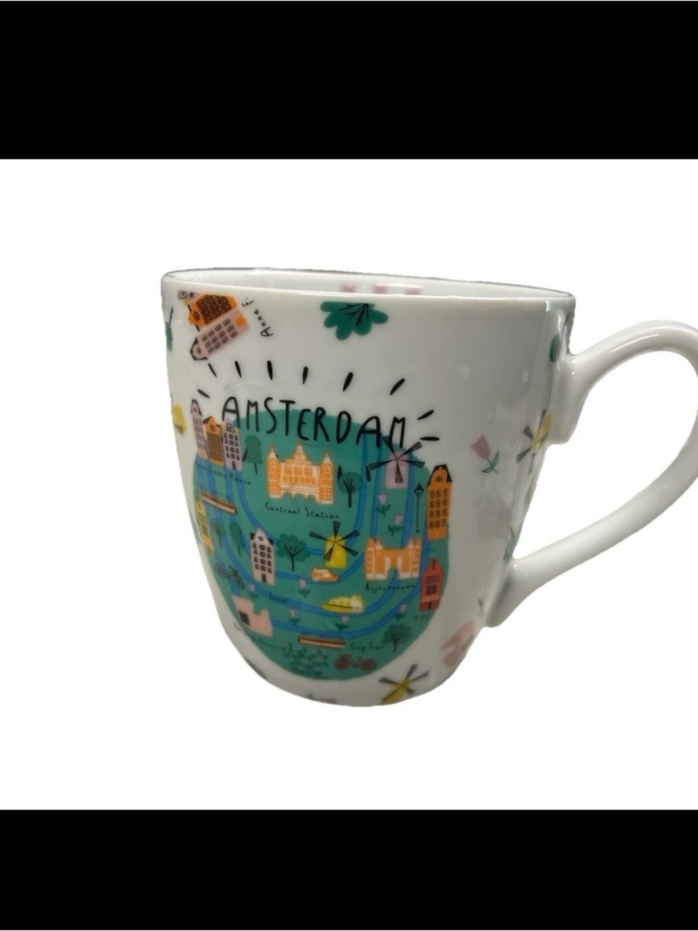 Primark Home Ceramic Mug AMSTERDAM  Highlights Main Attractions Fenway Park New